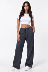 Side Pleat Wide Leg Jogger 