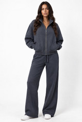 Panelled Full Zip Sweatshirt
