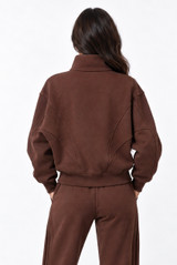 Panelled Full Zip Sweatshirt