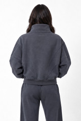 Panelled Full Zip Sweatshirt