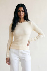 Crew Neck Long Sleeves Top