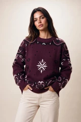 Folk Art Crew Neck Jumper