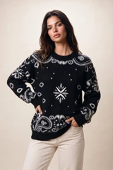 Folk Art Crew Neck Jumper