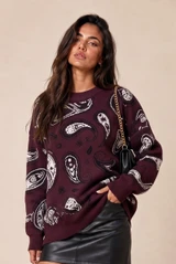 Paisley Crew Neck Jumper