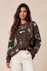 Paisley Crew Neck Jumper