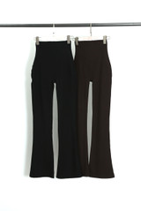 High Waisted Soft Rib Flare Legging