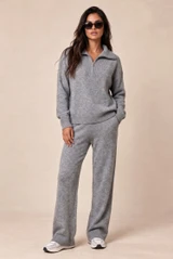 Knit Half Zip Jumper and Trouser Set