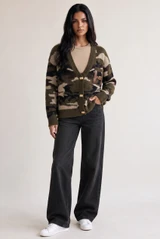 H Motif Camouflage Cardigan 