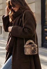 Faux Fur Vanity Handbag 
