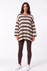 Oversized Striped Long Sleeve Top