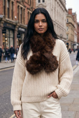 Animal Print Faux Fur Stole