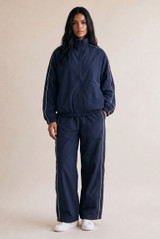 Contrast Pipping Track Jacket and Trouser Set