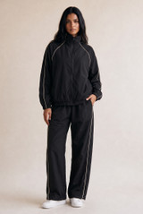 Contrast Pipping Track Jacket and Trouser Set