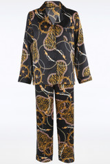 Chain Print Silk Blend Pyjama Set