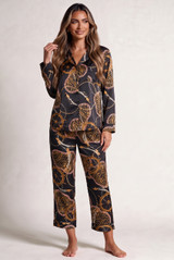 Chain Print Silk Blend Pyjama Set
