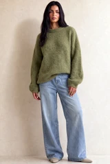 Oversized Ribbed Soft Knit Jumper