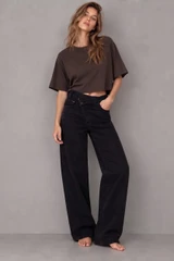Overlap Wide Leg Jeans