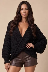 Twist Front Oversized Jumper 