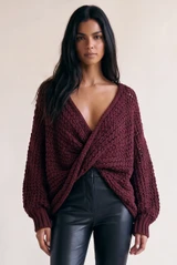 Twist Front Oversized Jumper 