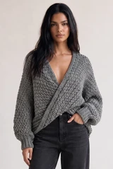 Twist Front Oversized Jumper 