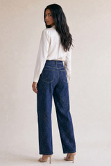 Embellished Wide Leg Jeans 