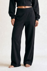 Paneled Wide Leg Joggers