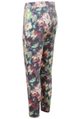 Floral Print Tailored Three Quarter Length Trouser