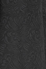 Black Floral Detail Swing Button Up Coat