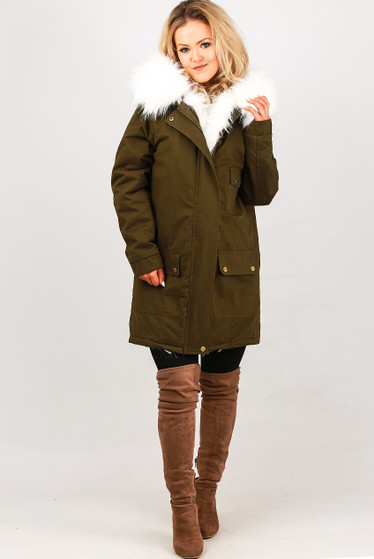 fleece lined parka womens uk