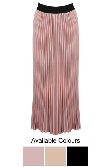 pleated maxi skirt uk