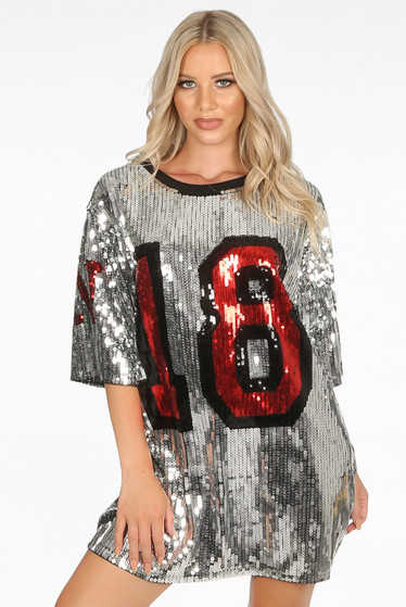 sequin jersey dress wholesale