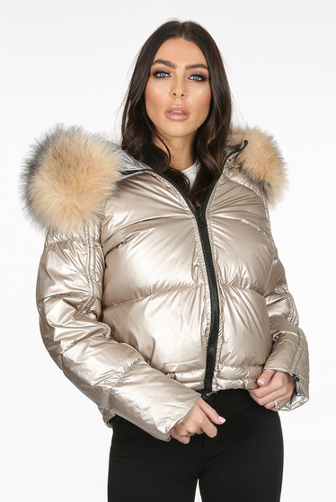 puffy shiny coat