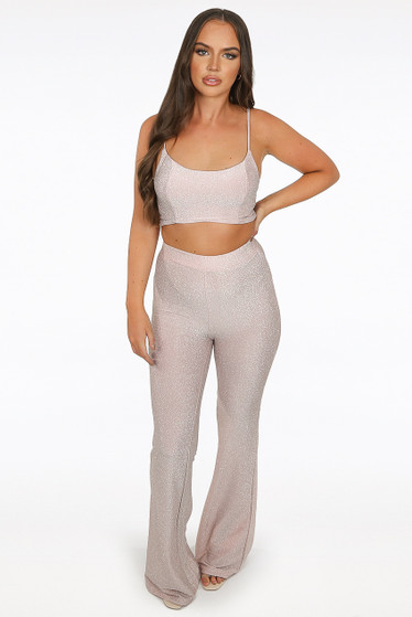 Lurex Bralet \u0026 High Waist Flare Ankles 