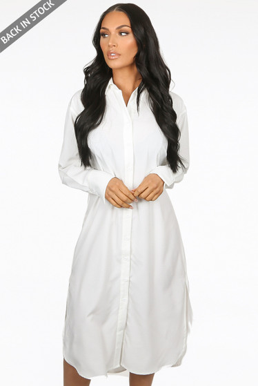 shirt dress with slits