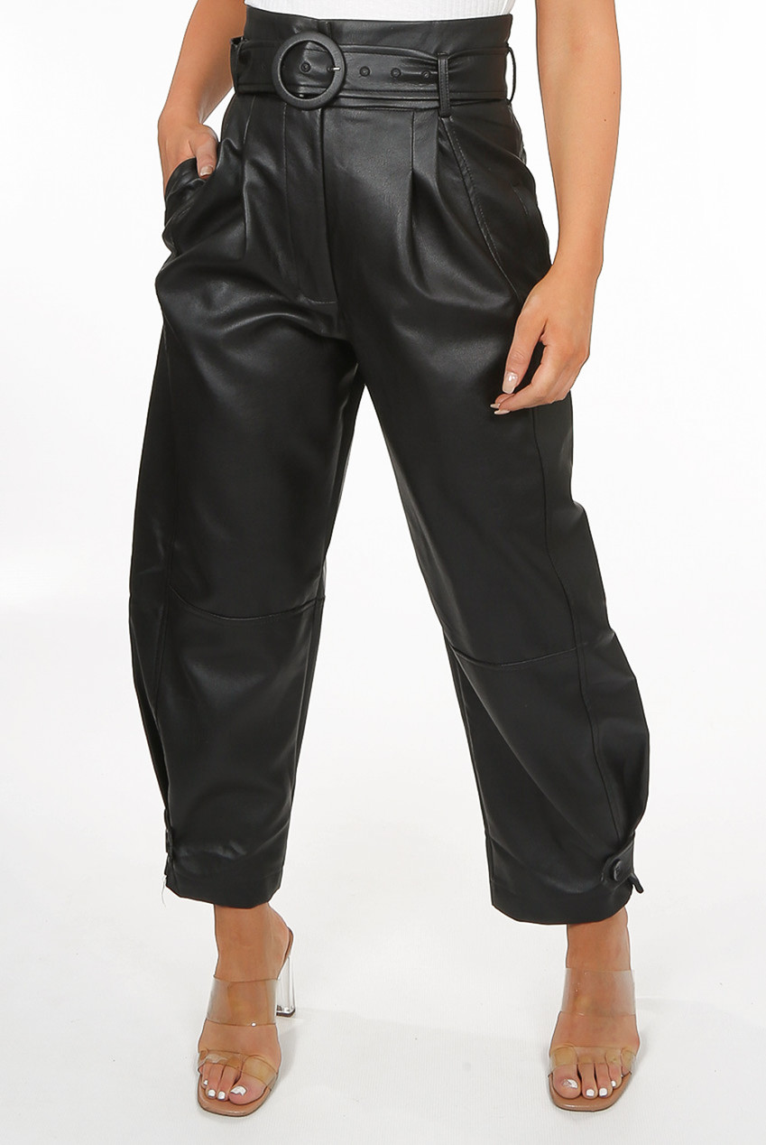 Faux Leather Culottes - Buy Fashion 