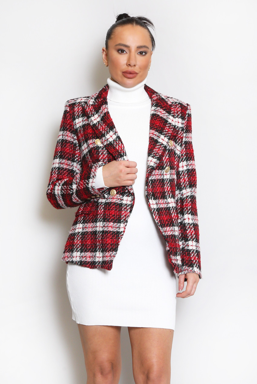 Loft Tartan Check Blazer main image 1