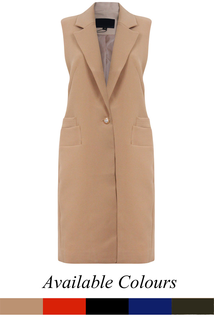 Tailored Double Breast Gilet Coats - 5 Colours