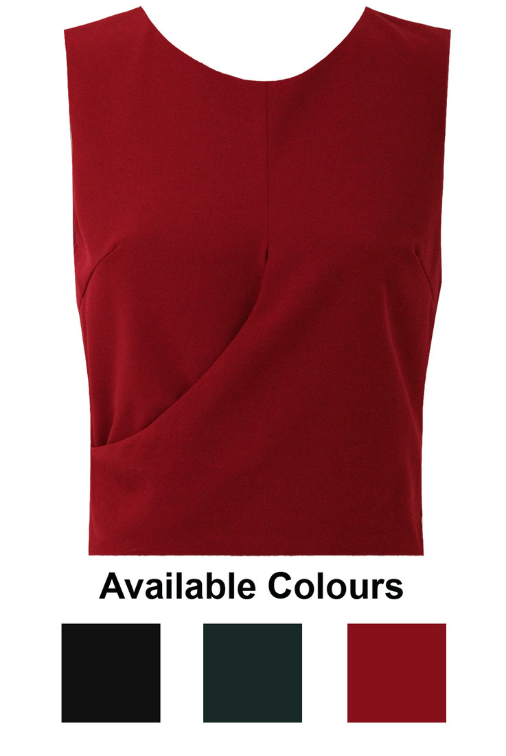 Cross Over Sleeveless Tops - 3 Colours