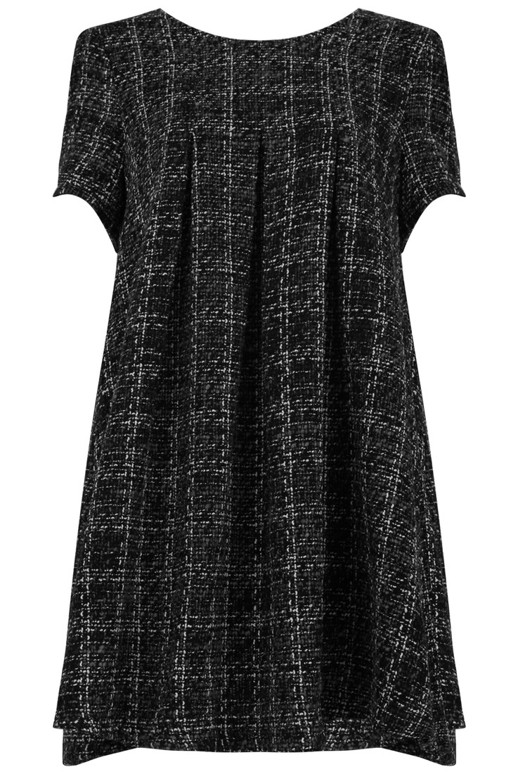 Tweed Knitted Swing Dress - 2 Colours