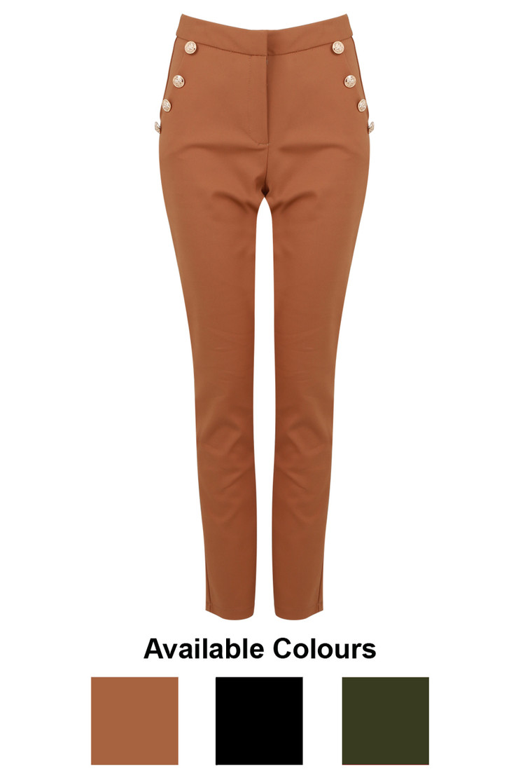 Sailor Buttoned Trousers - 3 Colours