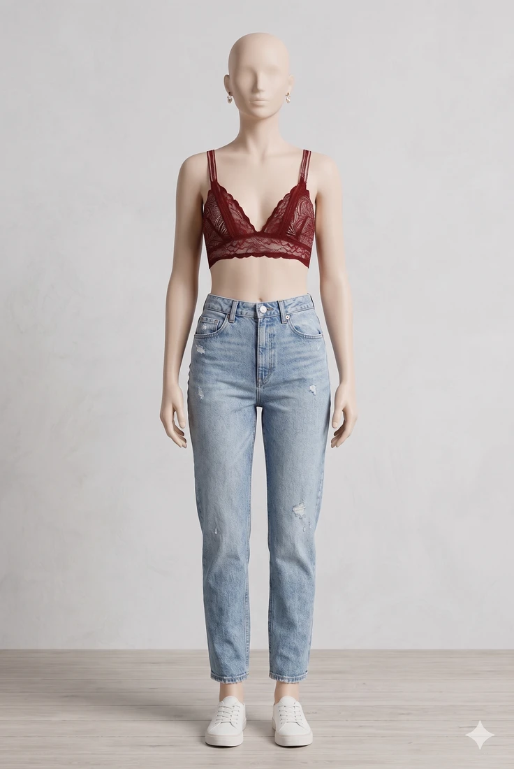 Flower Crochet Lace Bralet - 3 Colours