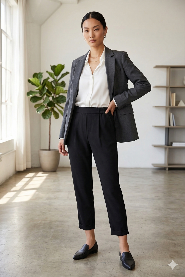 Cropped Tailored Trousers - 4 Colours