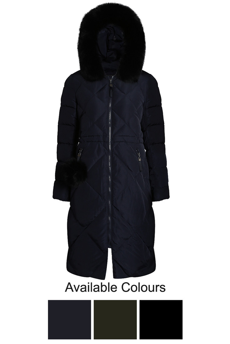 Long Puffer Fur Trim Jacket - 3 Colours