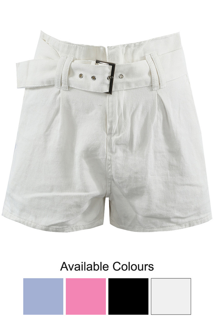 Asymmetric Belt Shorts - 4 Colours