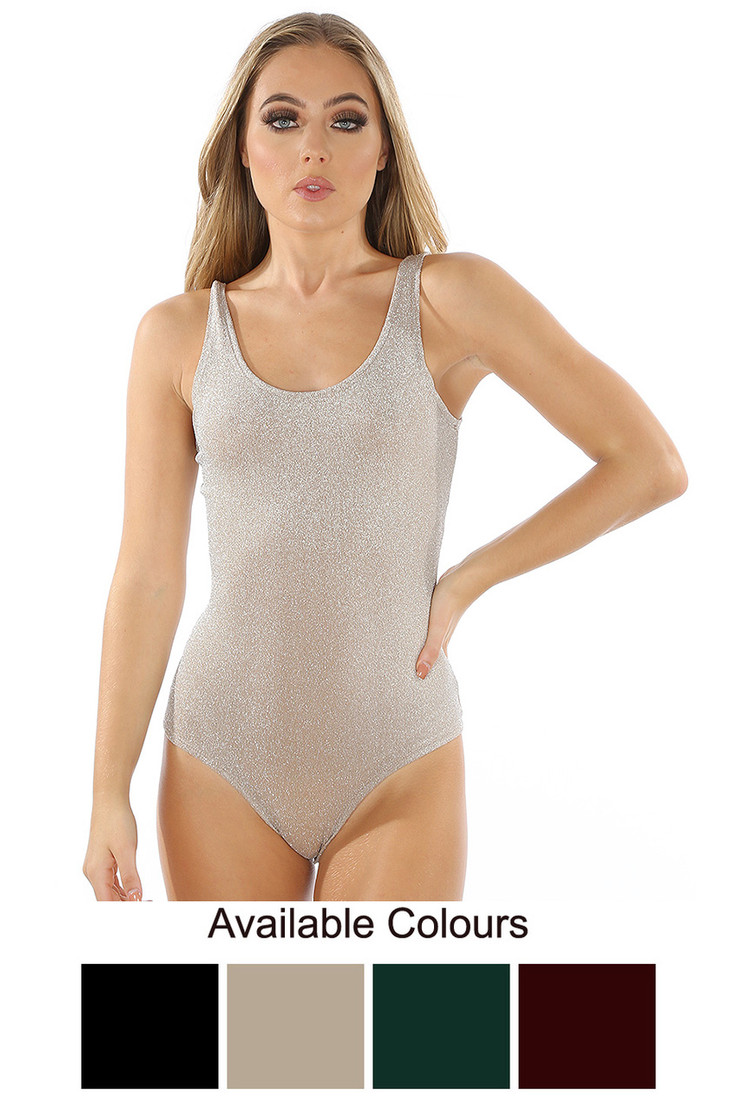 Lurex Tank Bodysuit - 4 Colours