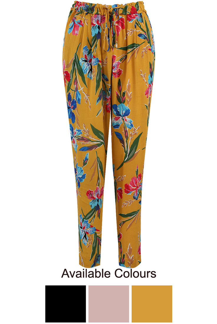 Viscose Floral Trousers