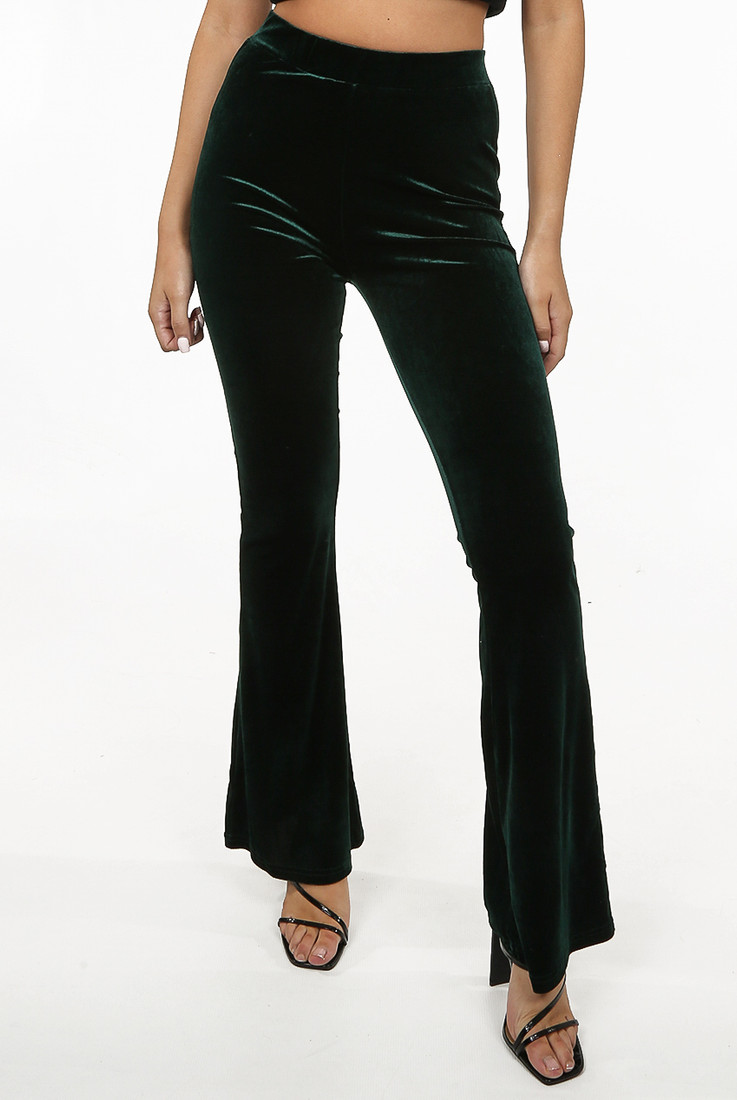 Velvet Flared Trouser - 5 Colours