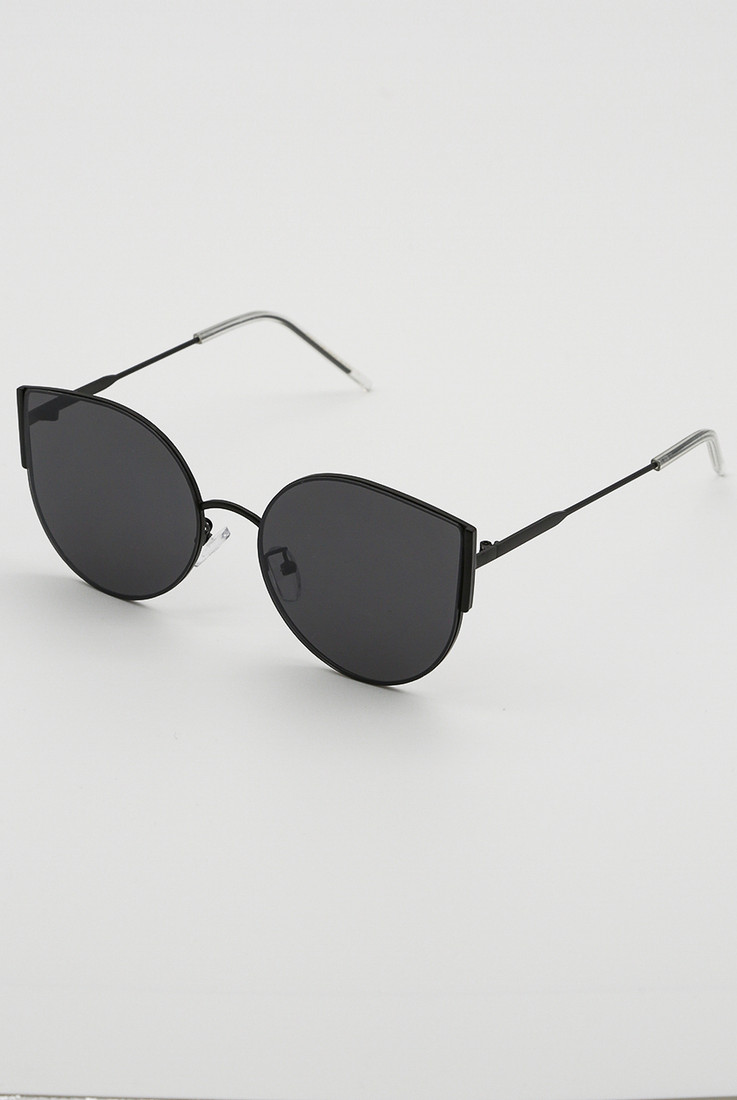  Metal Frame Cat Eye Sunglasses 