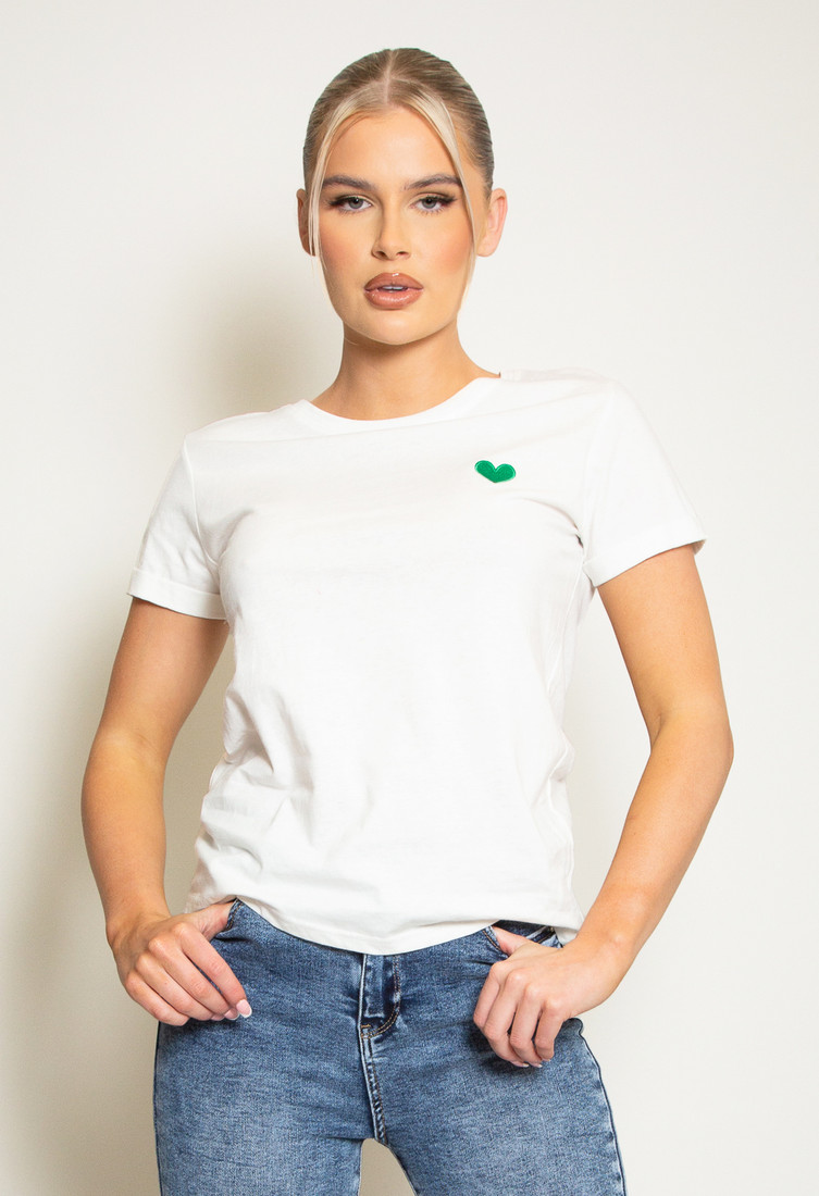 Mini Heart Motif T-Shirt