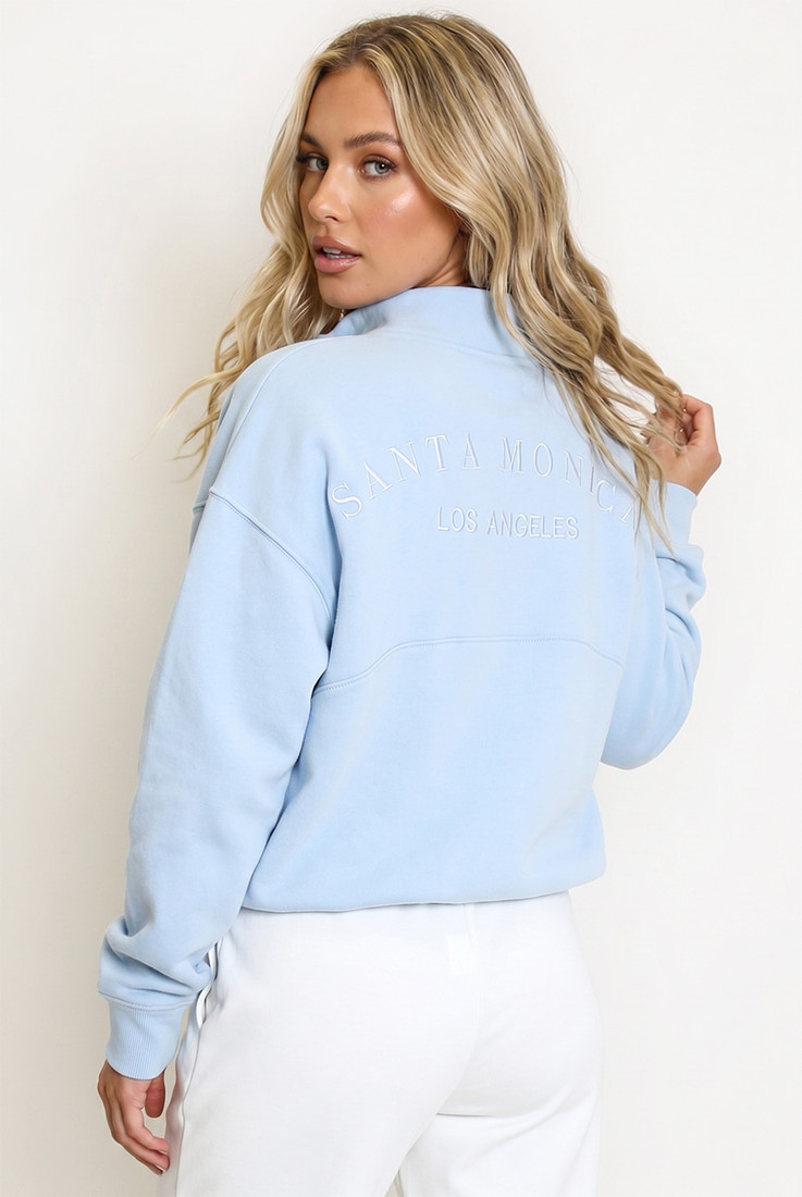 Santa Monica Half Zip Sweatshirt